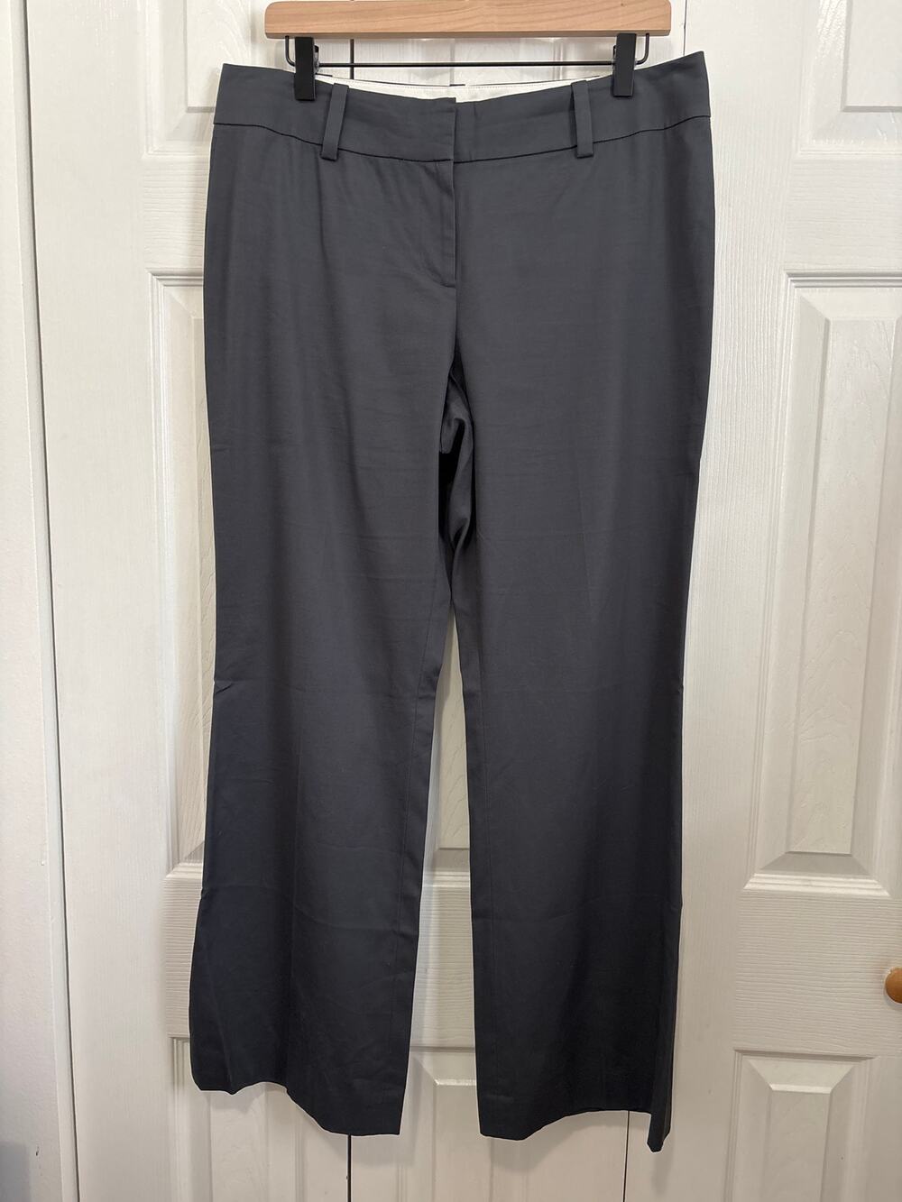 Ann Taylor Slate Gray Cotton Blend Career Dress Pants Size 10P